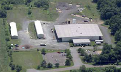 Aerial view of Heritage Hardwoods manufacturing facility